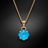 Комплект "Magical Square (Electric Blue Ignite)" с кристаллами Swarovski™